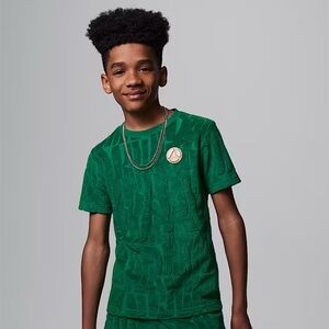 NWT Nike Jordan Fuel Up, Cool Down
Big Kids' Printed Terry T-Shirt